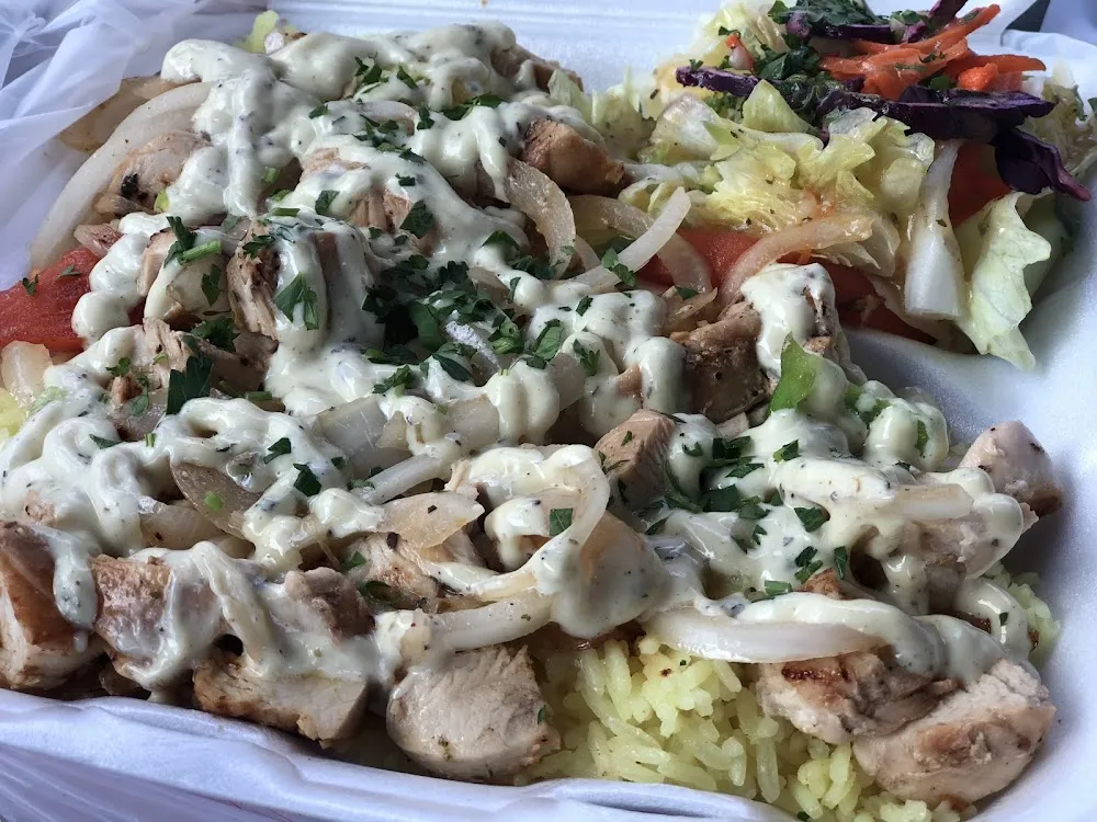 Sinbad Rice w Gyro Meat & Sauce